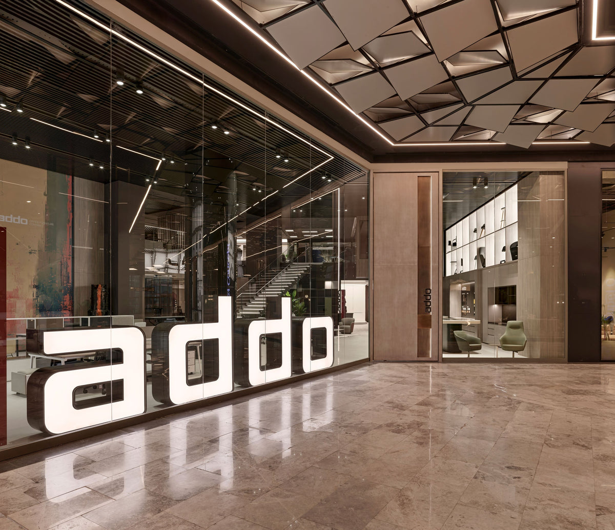 ADDO Showroom İstanbul — LOOP Design Awards 2026 ödüllü, Udesign Architecture tasarımı